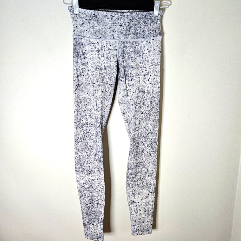 Lululemon Wunder Under Tight Tights Leggings 29" Antiqued Alpine White Multi 4